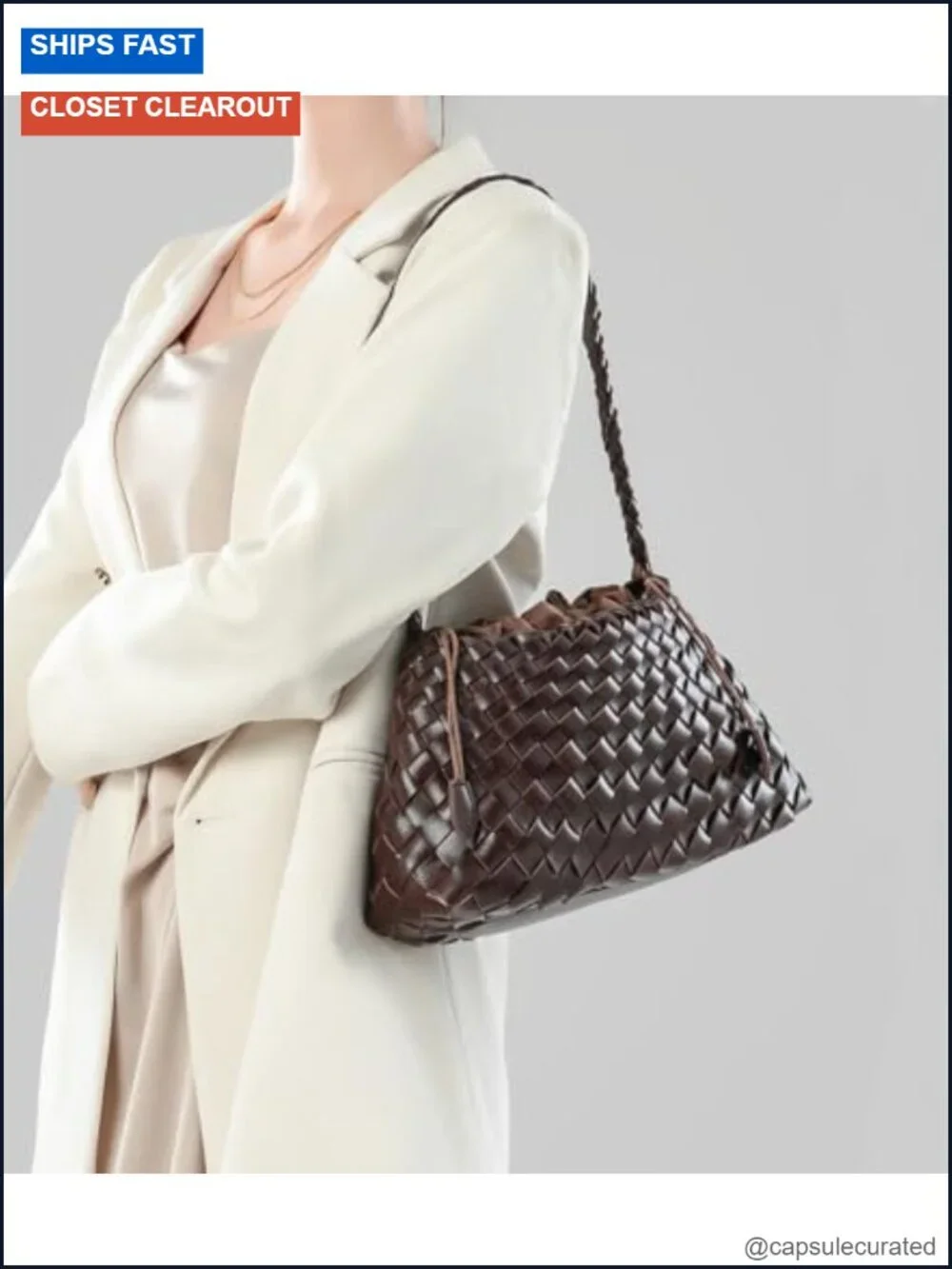 N/A woven hobo